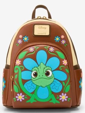 Loungefly Disney Tangled Rapunzel Pascal Flower Mini Backpack